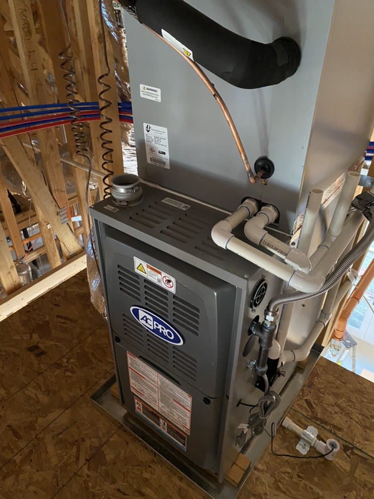 Dickinson Heating & Air job photo — AC Pro 97% modulating furnace